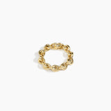 LO Collections Hug Chain Bracelet in Nano-Coated Brass Material resin with Regular Fit