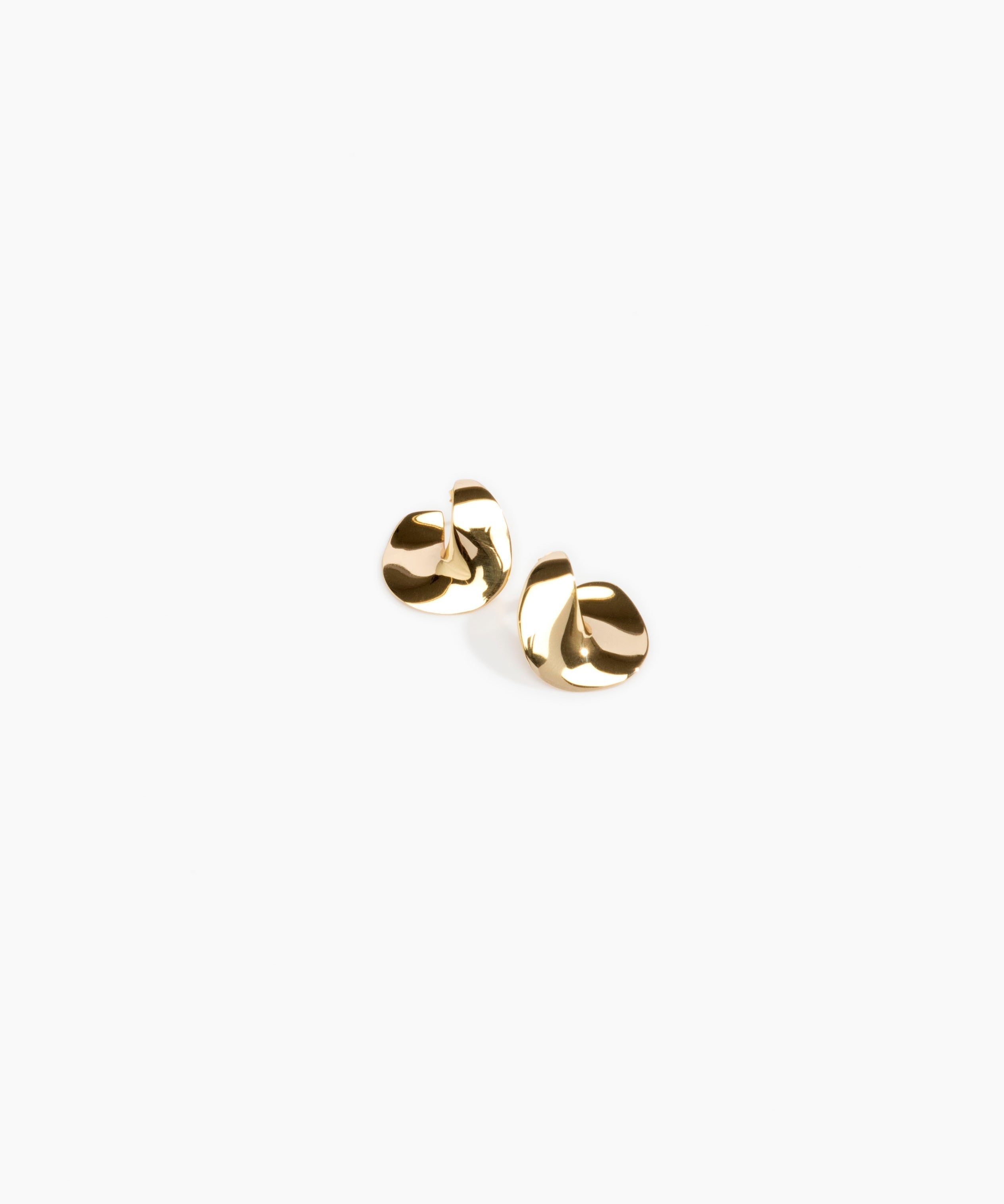 LO Collections Small Infinity Earrings in Nano-Coated Brass Material...
