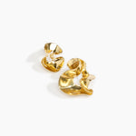 LO Collections Wave Earrings in Nano-Coated Brass Material..