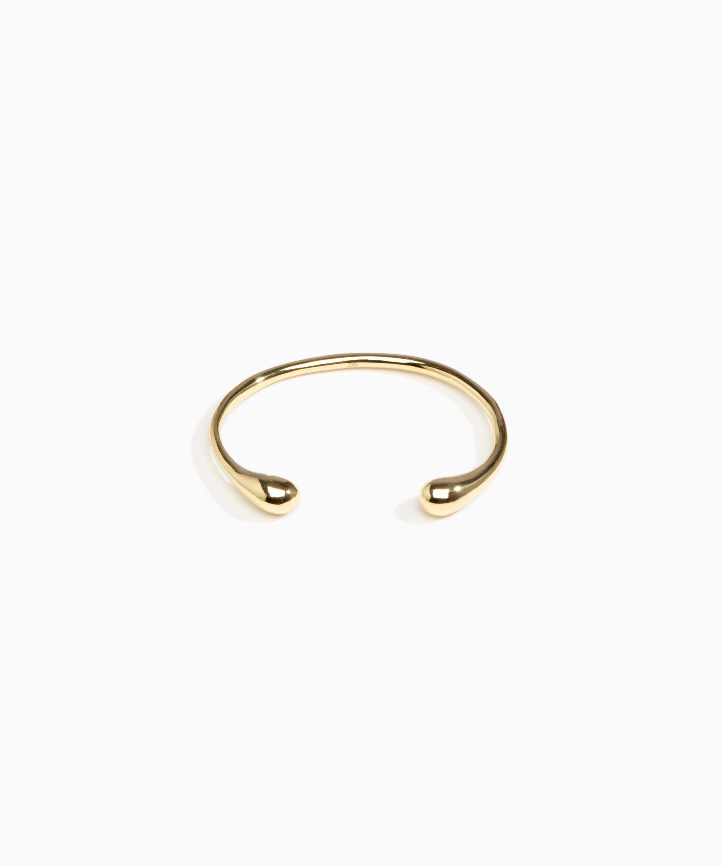 Dinosaur Designs Sprout Bangle in Nano-Coated Brass Material.