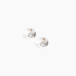 LO Collections x ALEX AND TRAHANAS Small Chifferi Hoop Earrings in Silver-Plated Brass Material..