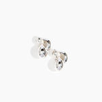 LO Collections x ALEX AND TRAHANAS Double-Linked Chifferi Hoop Earrings in Silver-Plated Brass Material..
