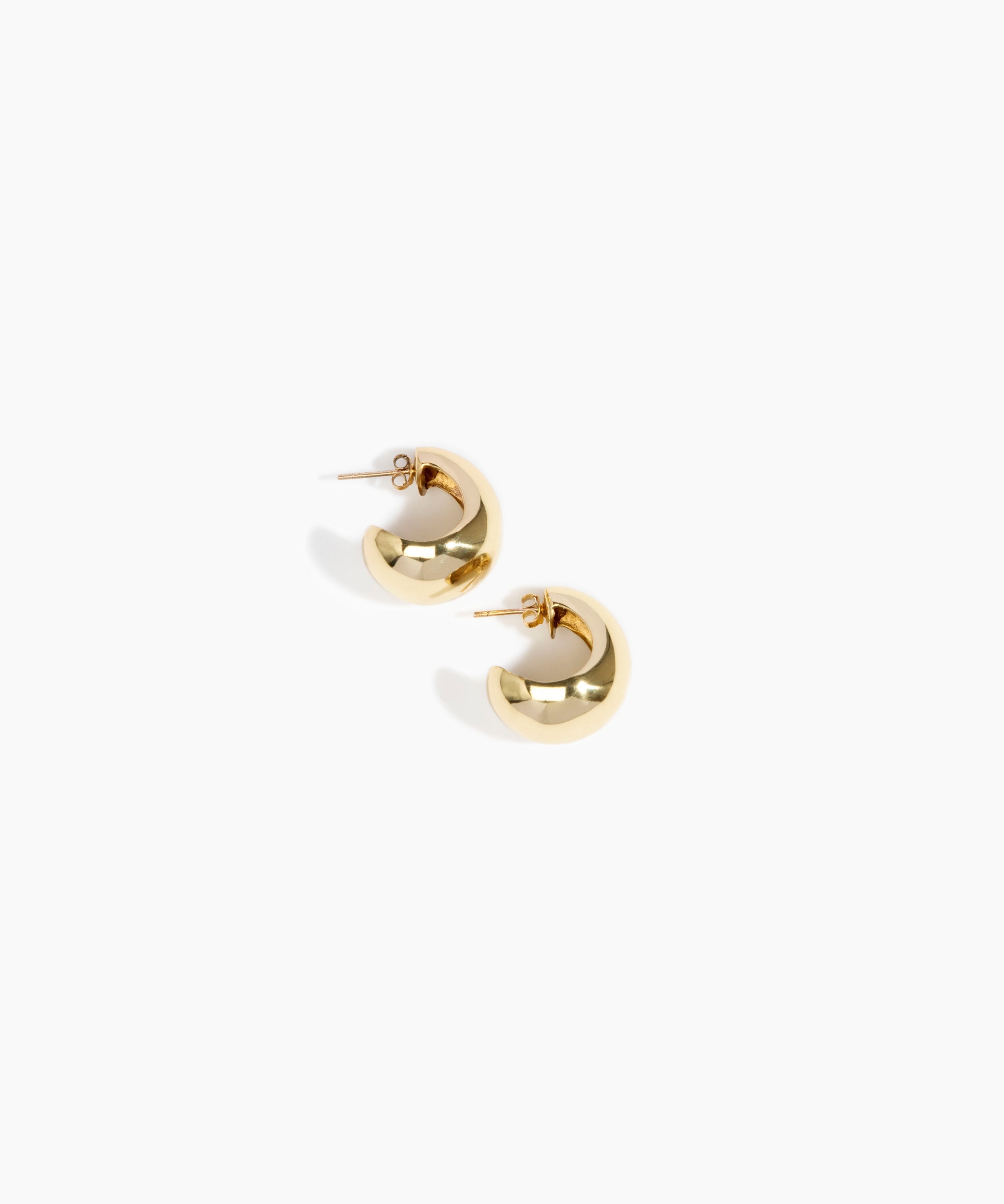 LO Collections x ALEX AND TRAHANAS Small Chifferi Hoop Earrings in Nano-Coated Brass Material