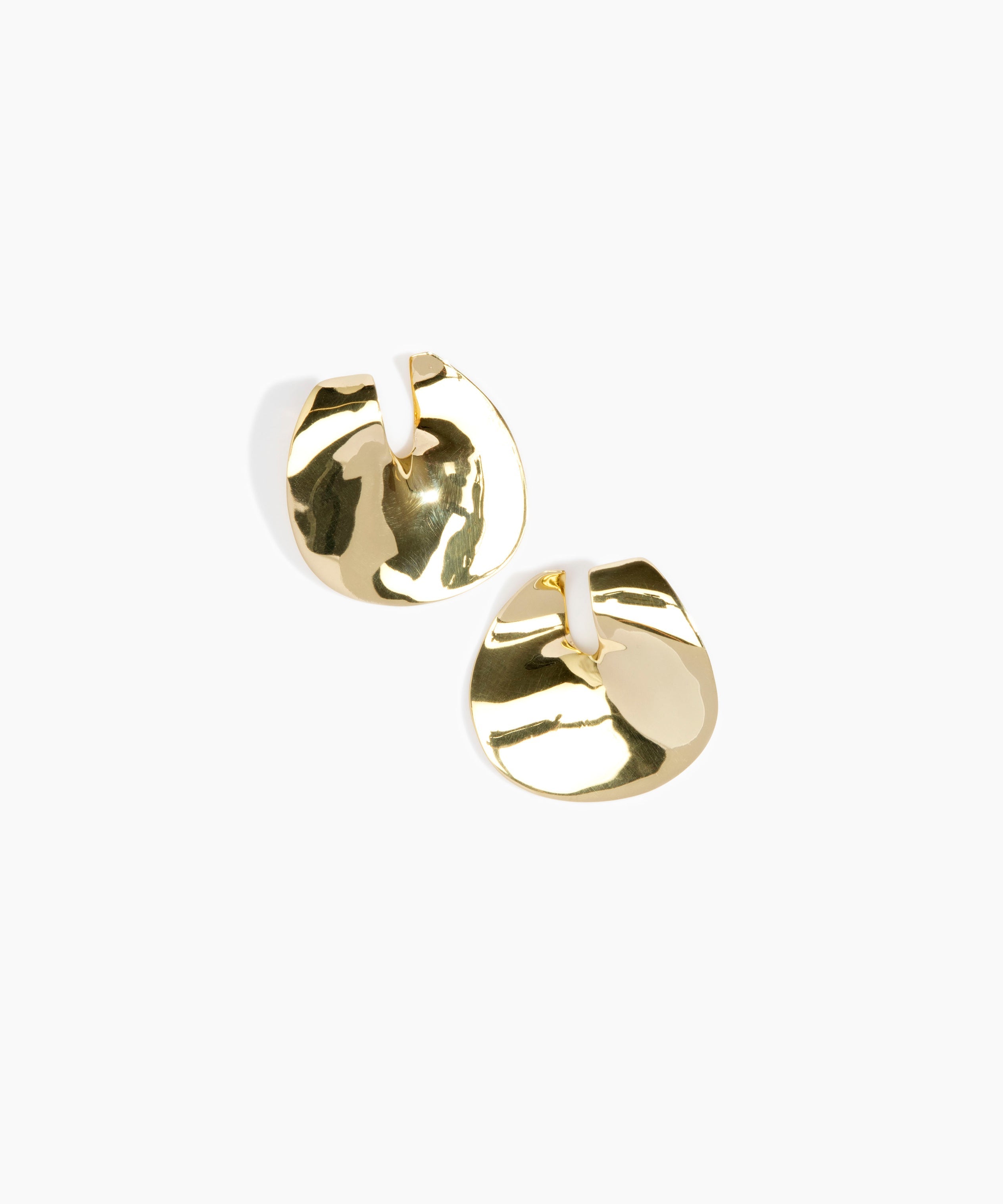 LO Collections Large Infinity Earrings in Nano-Coated Brass Material..