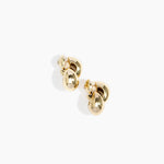 LO Collections x ALEX AND TRAHANAS Double-Linked Chifferi Hoop Earrings in Nano-Coated Brass Material..