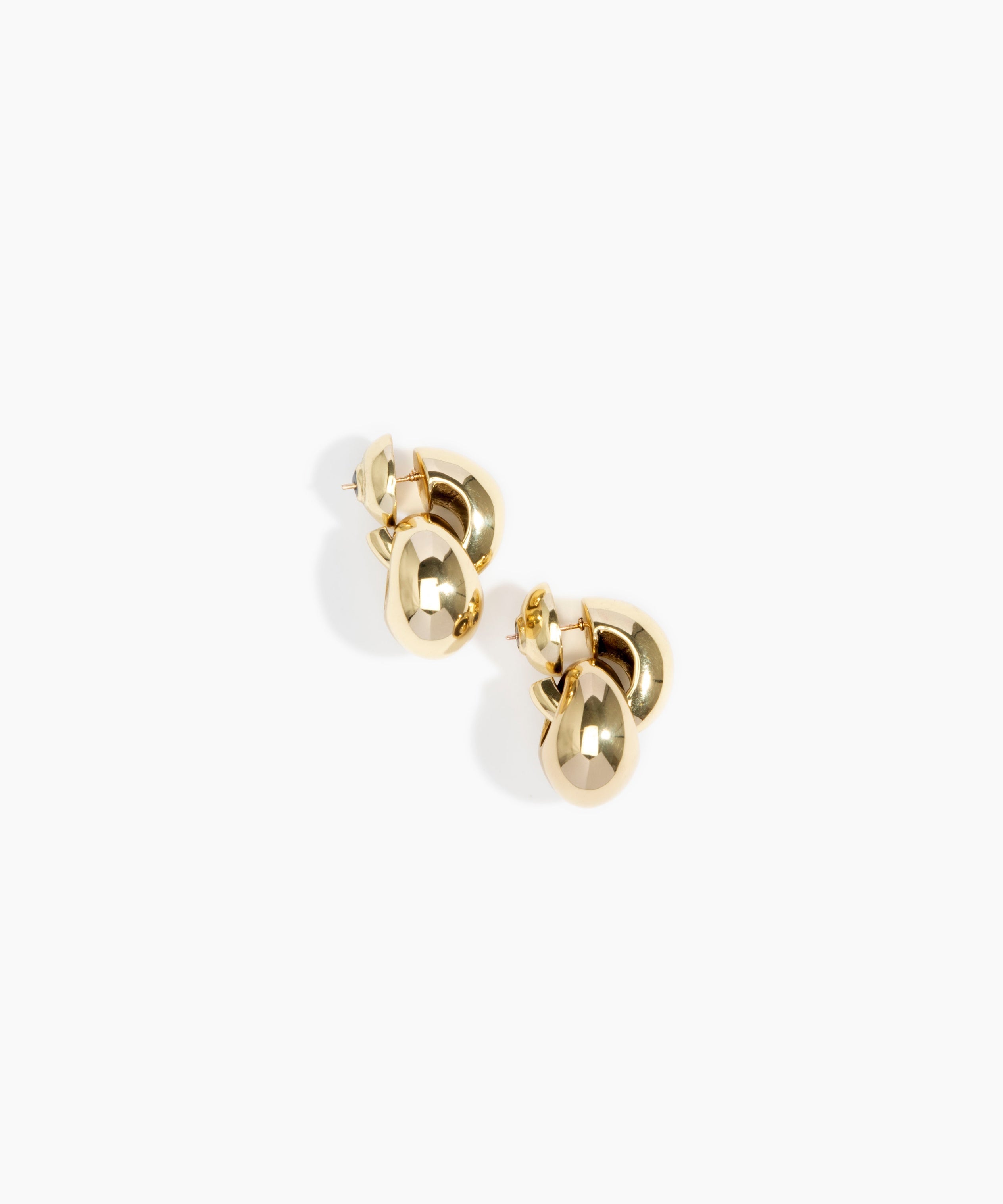 LO Collections x ALEX AND TRAHANAS Double-Linked Chifferi Hoop Earrings in Nano-Coated Brass Material