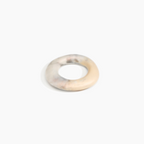 Dinosaur Designs Medium Drift Bangle in Sandy Pearl Colour resin with Wide Fit