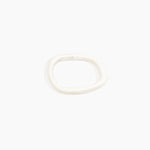 Dinosaur Designs Slate Bangle Bracelets in Chalk Swirl color resin with Wide Fit