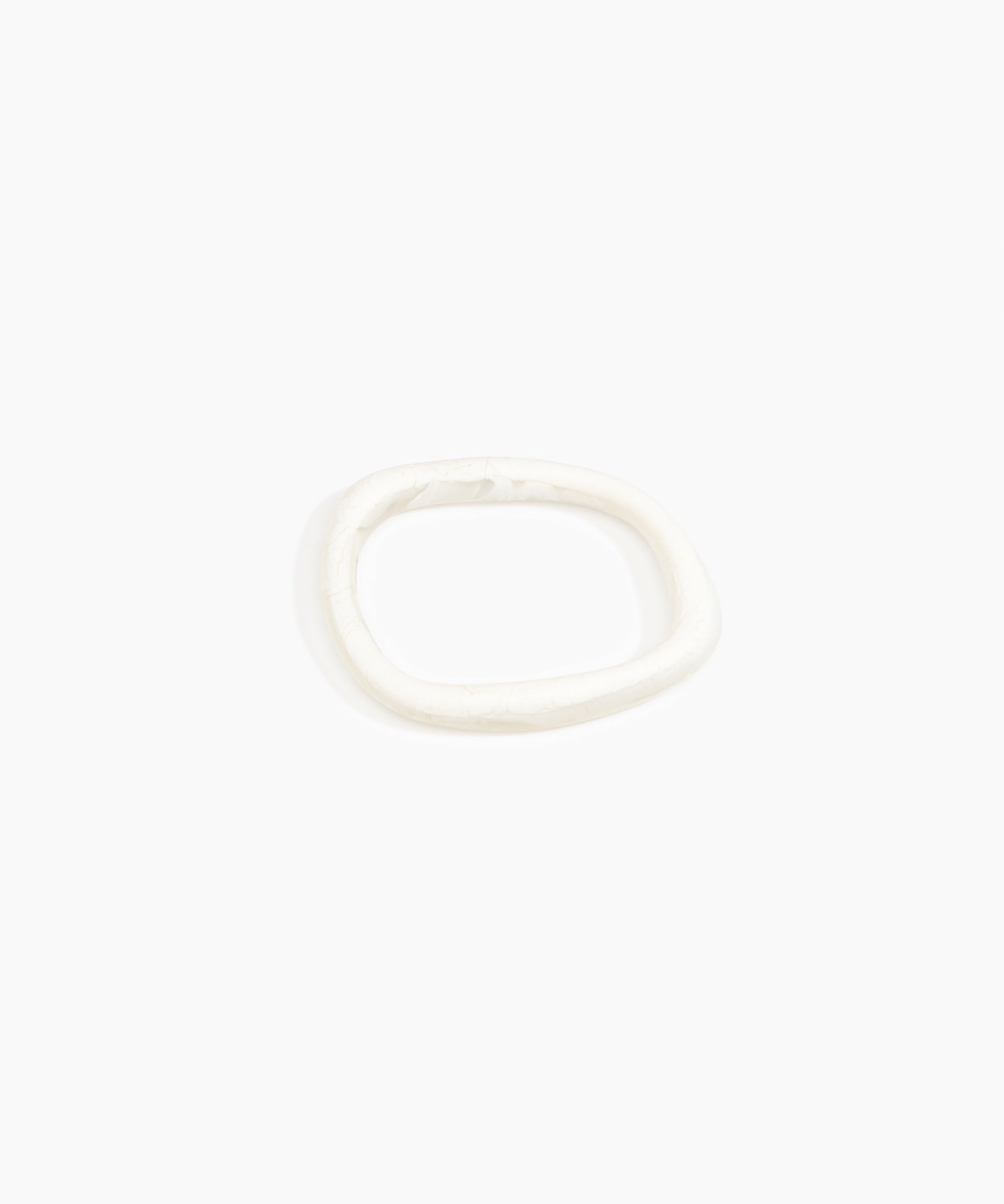 Dinosaur Designs Slate Bangle Bracelets in Chalk Swirl color resin with Wide Fit