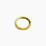 Dinosaur Designs Round Rock Wishbone Bangle in Malachite Colour resin with Wide Fit...