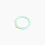 Dinosaur Designs Round Rock Wishbone Bangle in Mint Colour resin with Wide Fit.