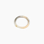 Dinosaur Designs Round Rock Wishbone Bangle in Sandy Pearl Colour resin with Wide Fit.