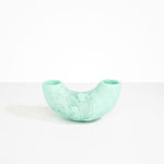 Dinosaur Designs Medium Horn Vase Vases in Mint color resin 