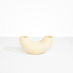 Dinosaur Designs Medium Horn Vase Vases in Cream color resin 