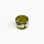Dinosaur Designs Long Band Bangle in Malachite color resin with Regular Fit