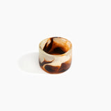 Dinosaur Designs Long Band Bangle in Light Horn Colour resin with Regular Fit.