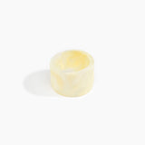 Dinosaur Designs Long Band Bangle in Lemon Colour resin with Regular Fit