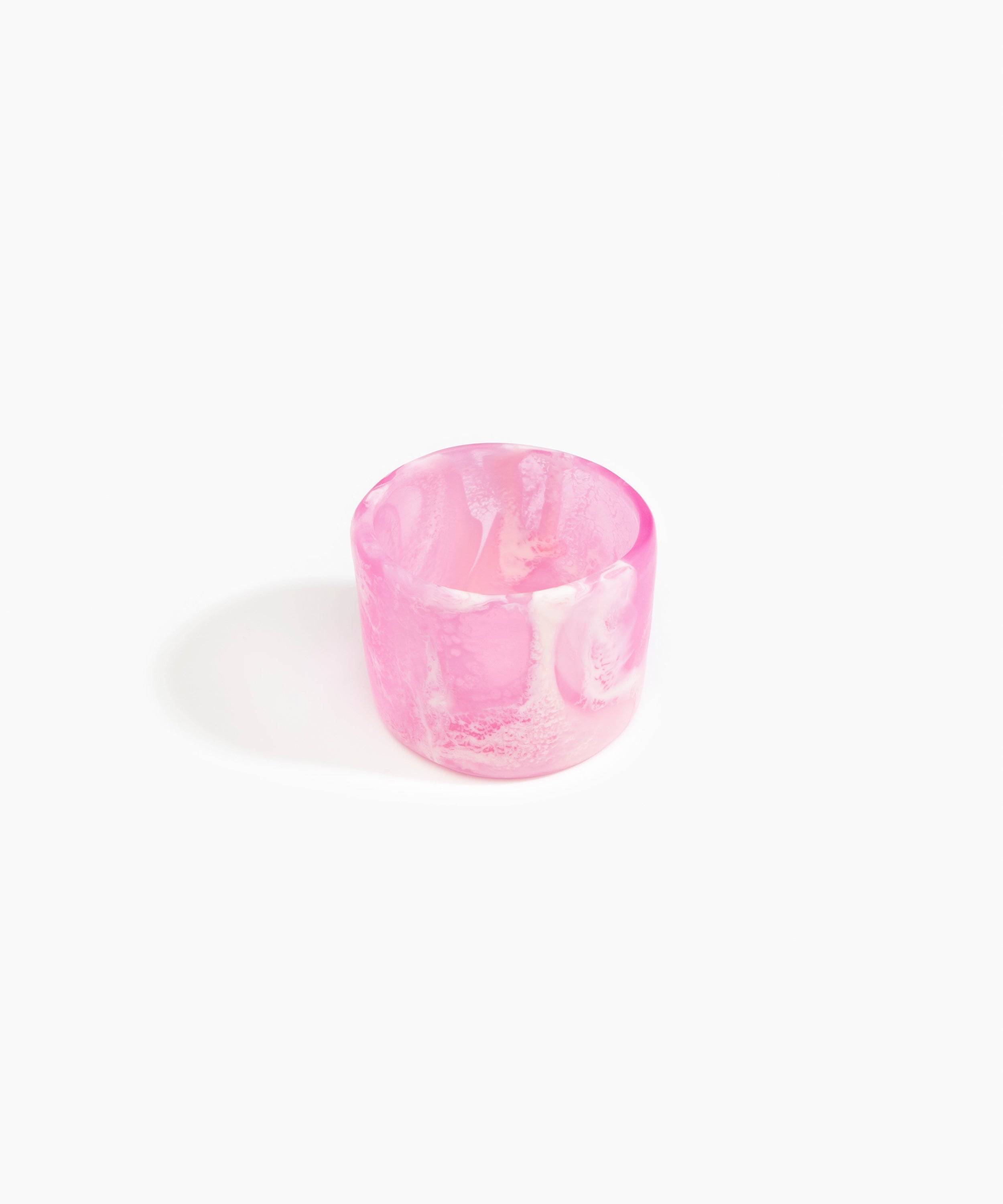 Dinosaur Designs Long Band Bangle in Shell Pink Colour resin with Regular Fit.