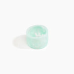 Dinosaur Designs Long Band Bangle in Mint Colour resin with Regular Fit.