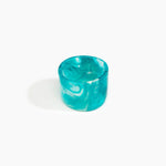 Dinosaur Designs Long Band Bangle in Lagoon Colour resin with Regular Fit.
