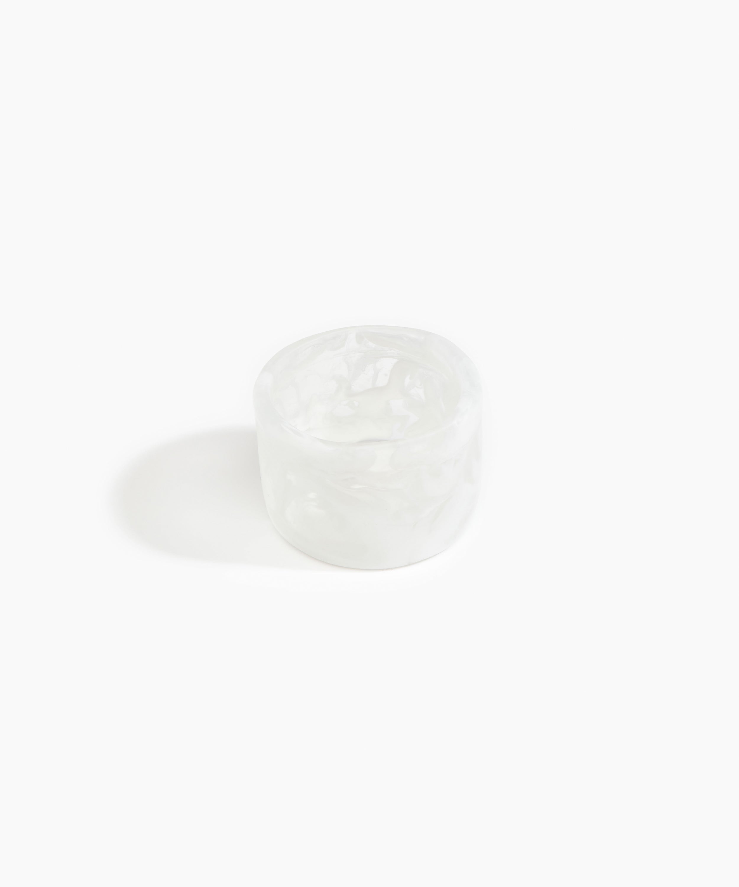 Dinosaur Designs Long Band Bangle in Snow Swirl Colour resin with Regular Fit.