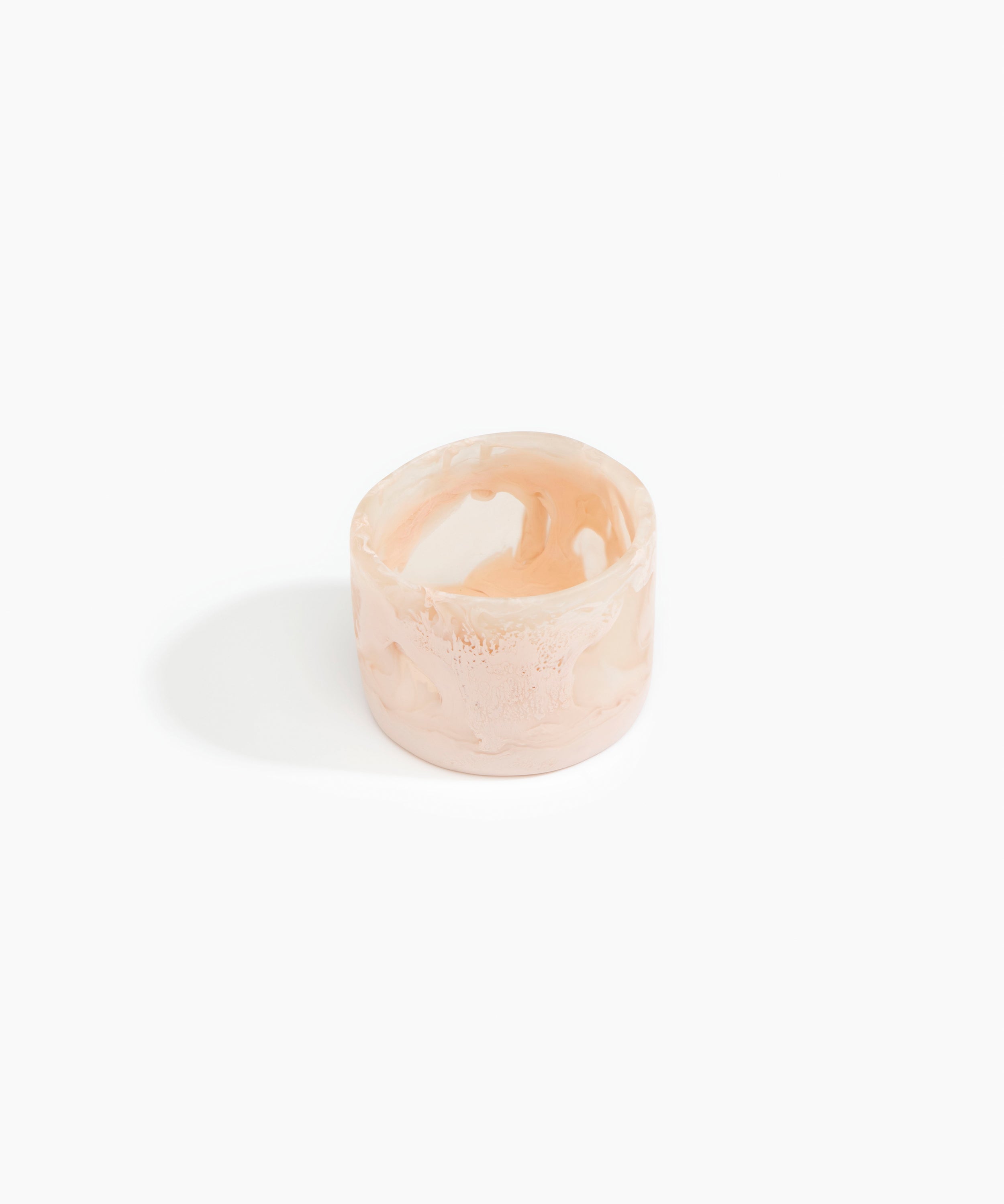 Dinosaur Designs Long Band Bangle in Rose Swirl Colour resin with Regular Fit.