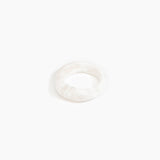 Dinosaur Designs Earth Bangle in Snow Swirl Colour resin with Regular Fit.