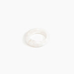 Dinosaur Designs Earth Bangle Bracelets in Snow Swirl color resin with Regular Fit