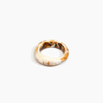 Dinosaur Designs Earth Bangle in Light Horn Colour resin with Regular Fit..