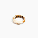 Dinosaur Designs Earth Bangle in Light Horn Colour resin with Regular Fit..