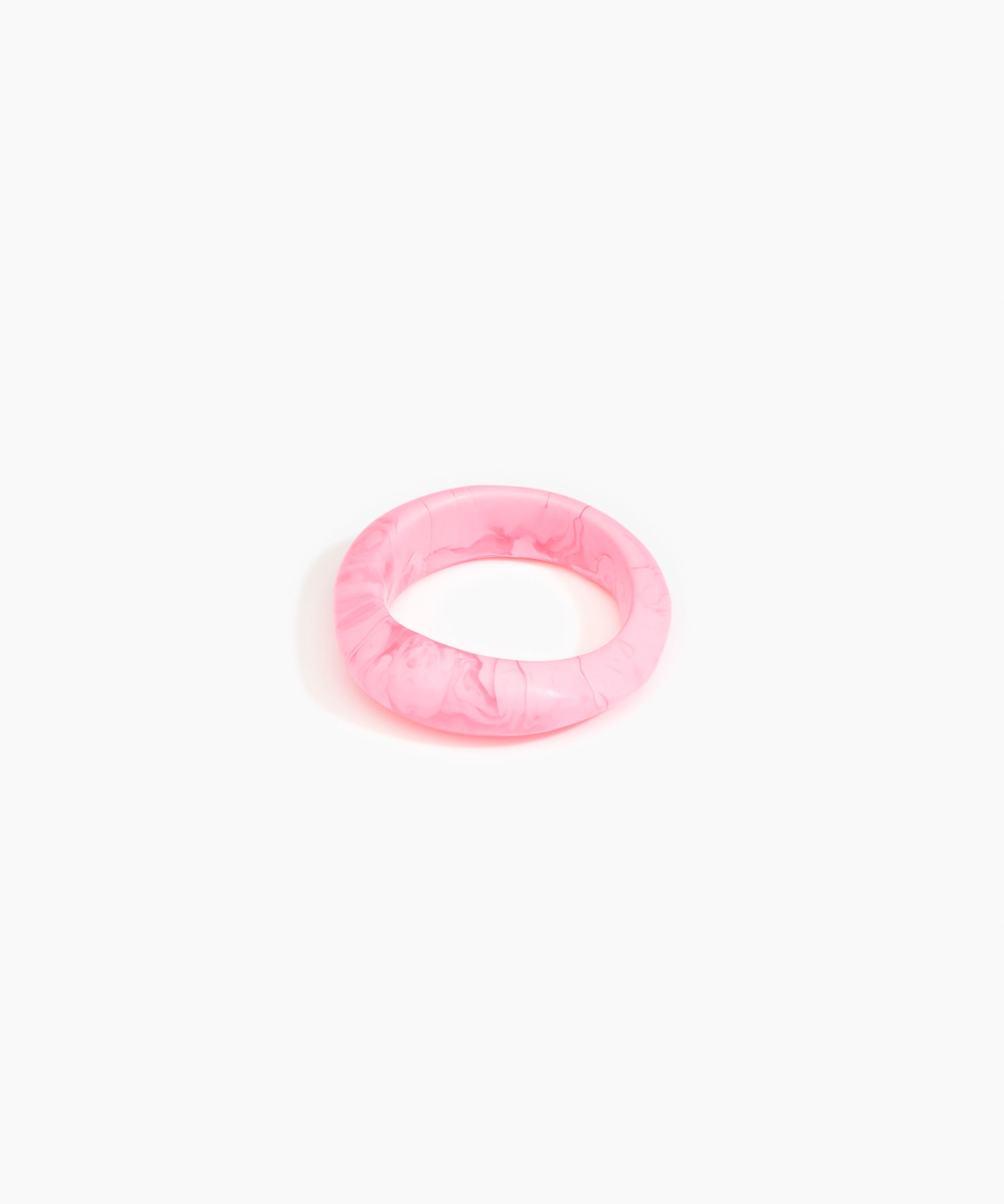 Dinosaur Designs Earth Bangle in Shell Pink Colour resin with Regular Fit..