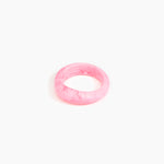 Dinosaur Designs Earth Bangle in Shell Pink Colour resin with Regular Fit.