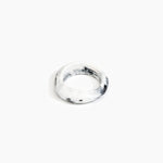 Dinosaur Designs Earth Bangle in White Marble Colour resin with Regular Fit.