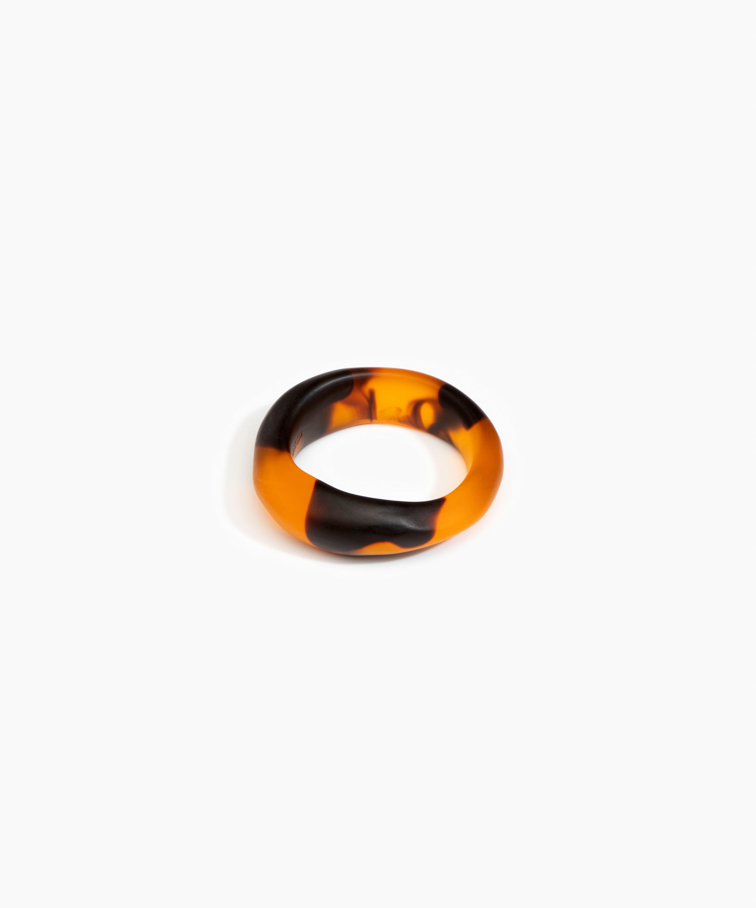 Dinosaur Designs Earth Bangle in Tortoise Colour resin with Regular Fit..