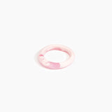 Dinosaur Designs Small Organic Bangle Bracelets in Shell Pink color resin with Regular Fit