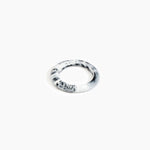 Dinosaur Designs Small Organic Bangle Bracelets in White Marble color resin with Regular Fit