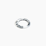 Dinosaur Designs Small Organic Bangle Bracelets in White Marble color resin with Regular Fit