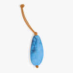 Dinosaur Designs Pebble Keyring Keychains in Sky color resin 