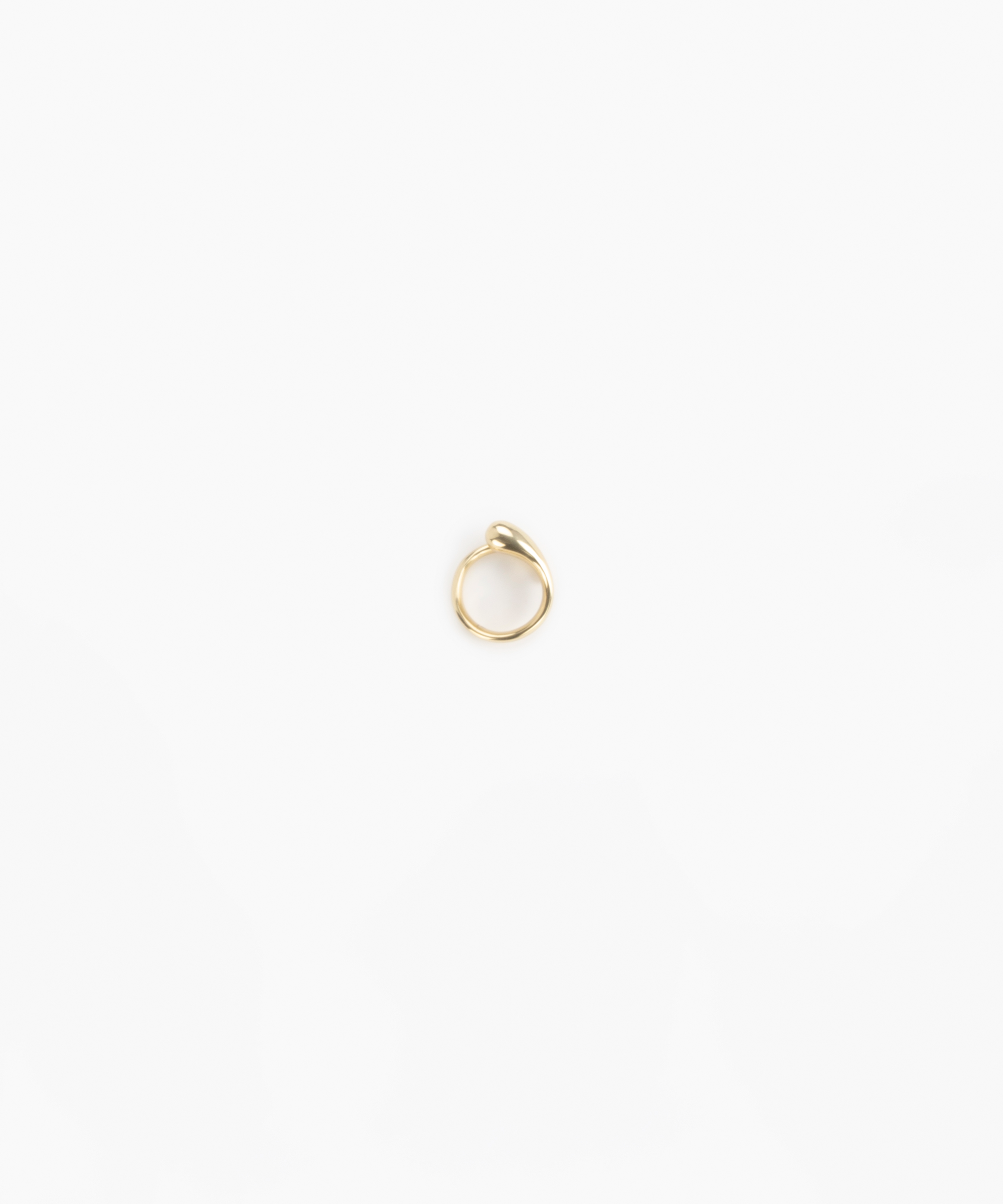 LO Collections Small Mungbean Ring in Nano-Coated Brass Material..