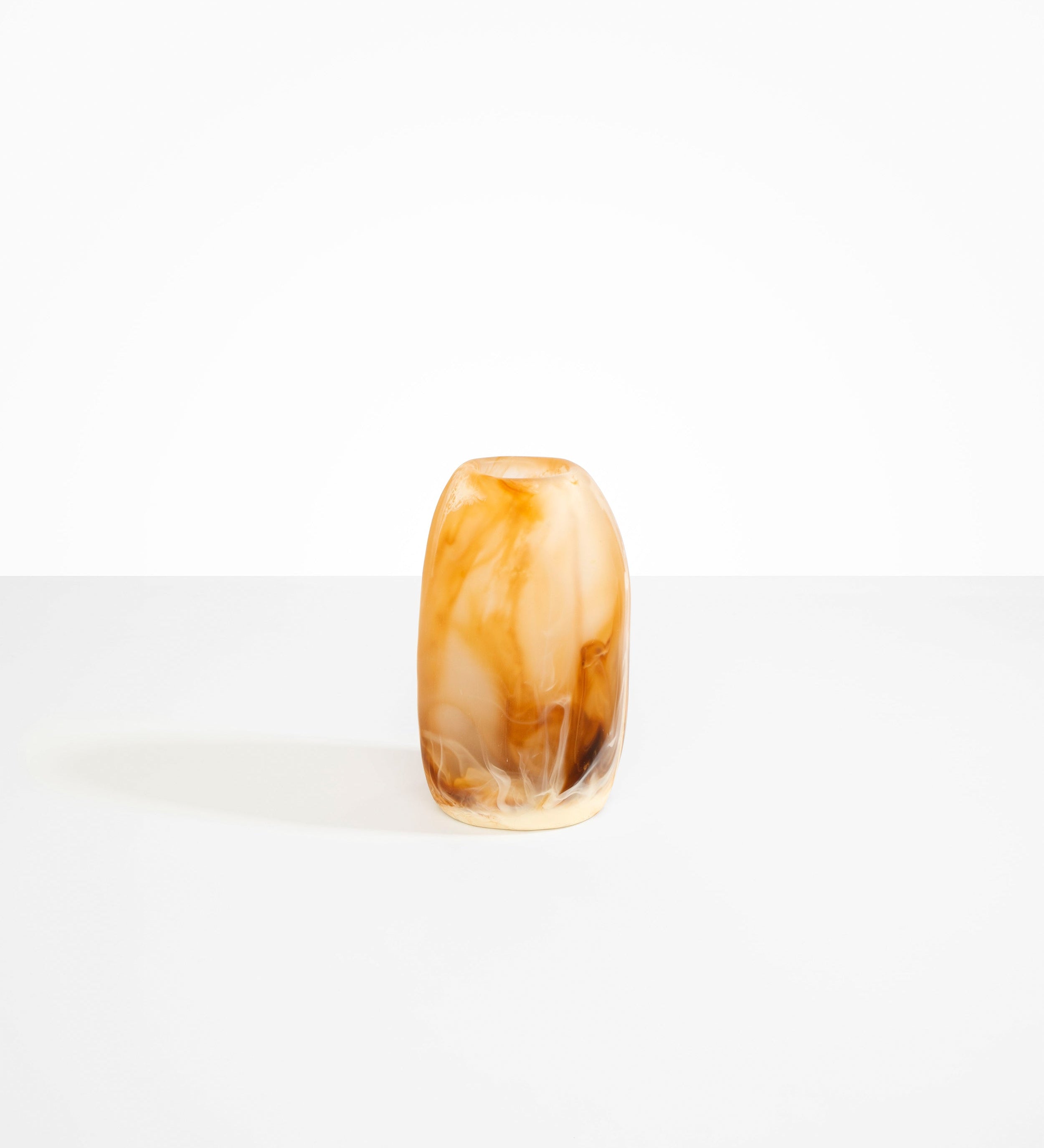 Dinosaur Designs Medium Pebble Vase Vases in Light Horn Colour resin