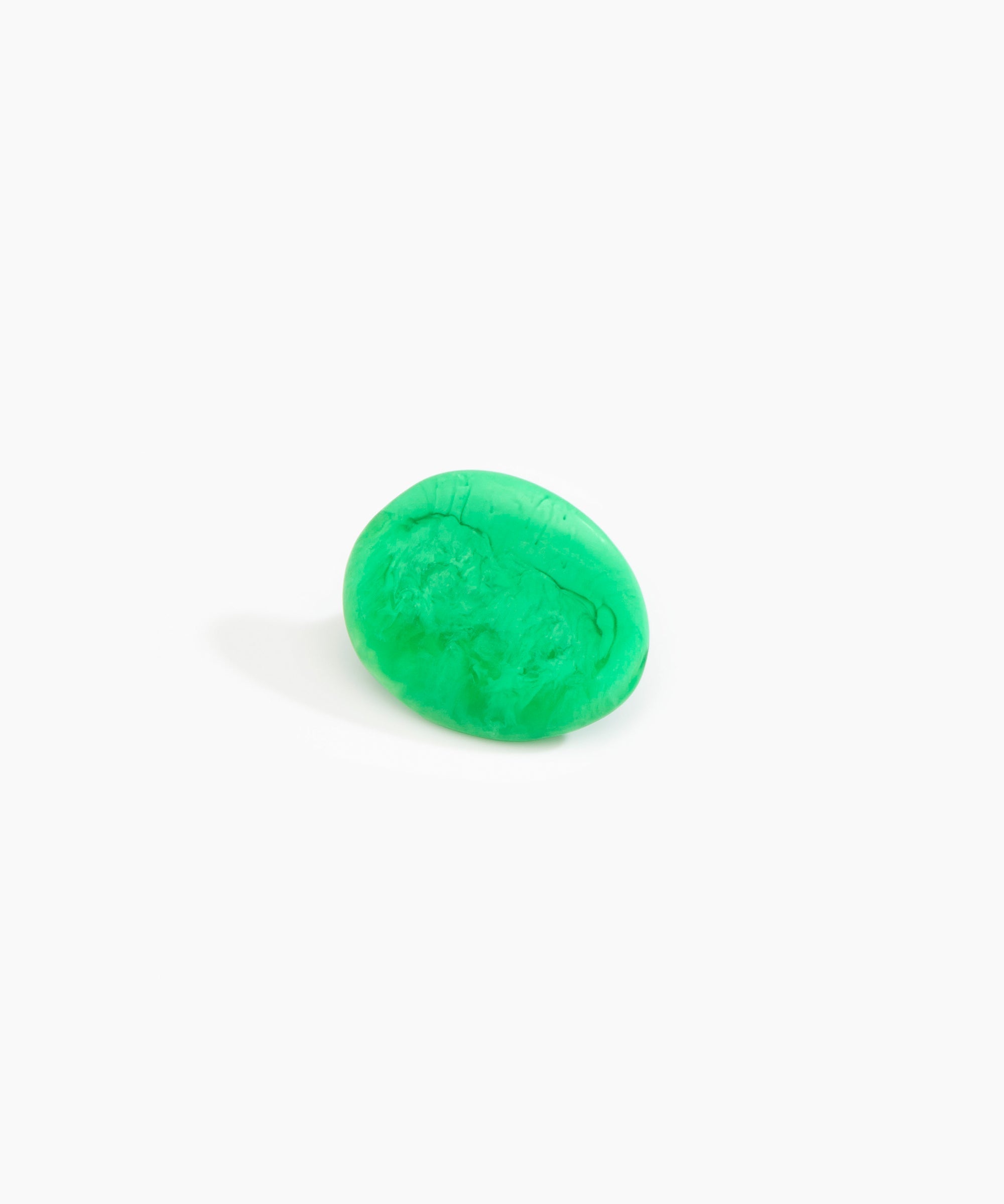 Dinosaur Designs Stone Ring Rings in Leaf color resin with Wide Fit