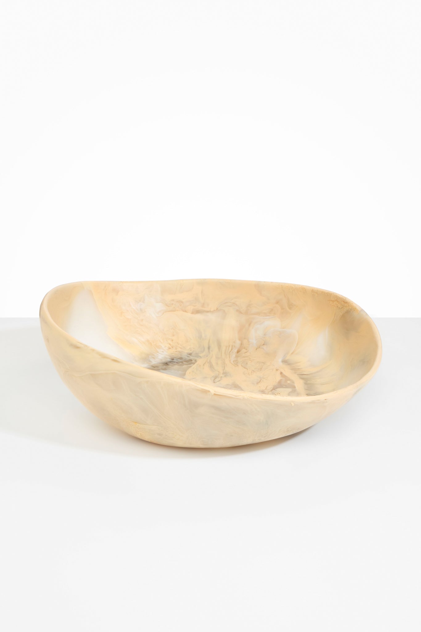 Dinosaur Designs Large Flow Bowl in Sandy Pearl Colour resin.