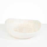 Dinosaur Designs Large Flow Bowl in Chalk Swirl Colour resin.