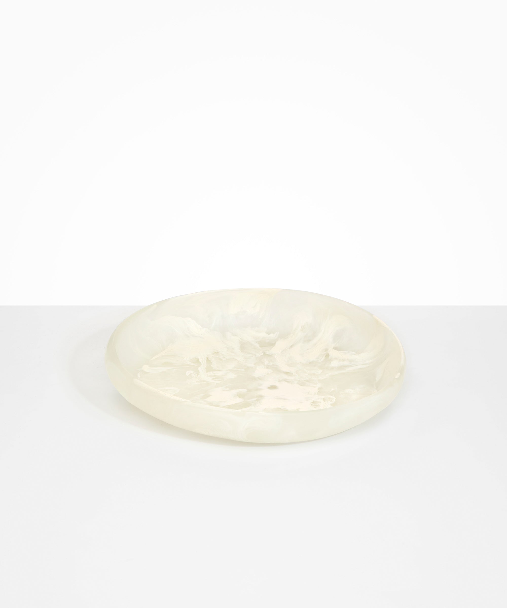 Dinosaur Designs Large Earth Bowl in Chalk Swirl Colour resin.