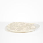 Dinosaur Designs Large Pebble Platter in Chalk Swirl Colour resin.