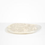Dinosaur Designs Large Pebble Platter in Chalk Swirl Colour resin