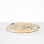 Dinosaur Designs Large Pebble Platter in Sandy Pearl Colour resin.