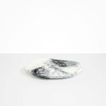 Dinosaur Designs Pebble Plate in White Marble Colour resin.