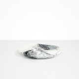 Dinosaur Designs Pebble Plate in White Marble Colour resin.