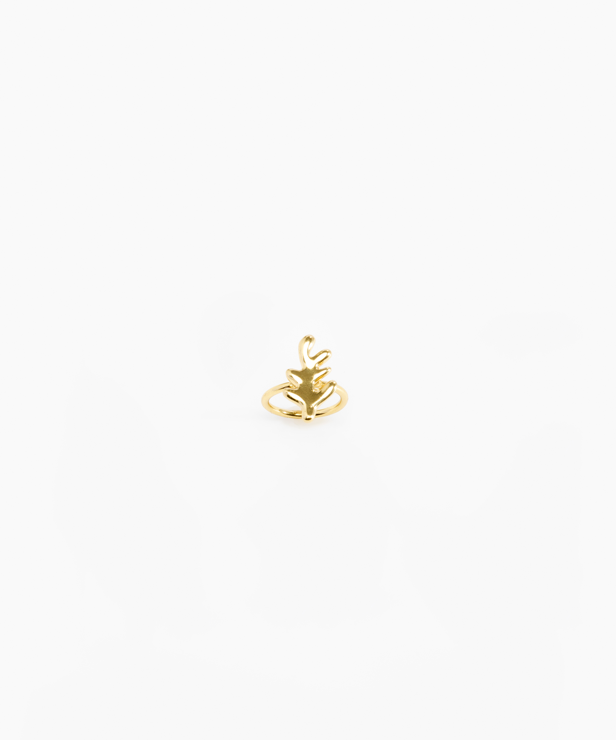 LO Collections Leaf Ring in Nano-Coated Brass Material..